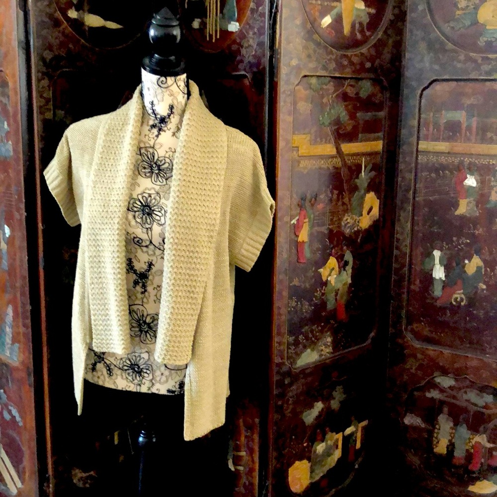 August Silk Women’s Small Tan Sweater